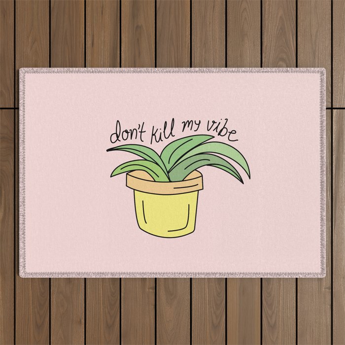 DON'T KILL MY VIBE Outdoor Rug Gallery Image 1