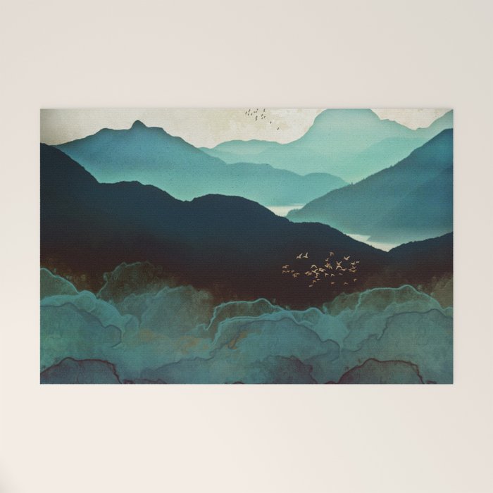 Indigo Mountains Welcome Mat Gallery Image 1