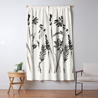 Minimalist wildflowers Window Curtain Gallery Image 5