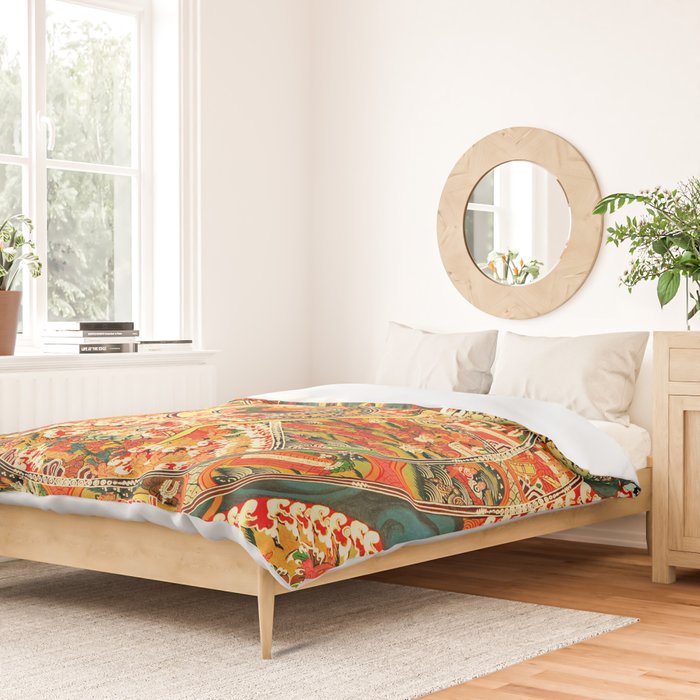 Wheel Of Life Samsara Bhavacakra Duvet Cover Gallery Image 2