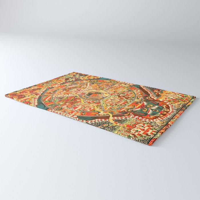 Wheel Of Life Samsara Bhavacakra Rug Gallery Image 3