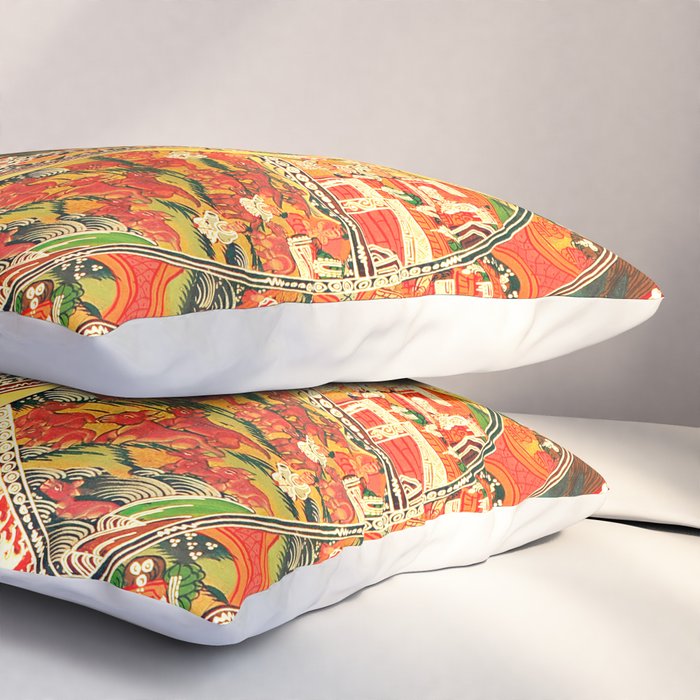 Wheel Of Life Samsara Bhavacakra Pillow Sham Gallery Image 3
