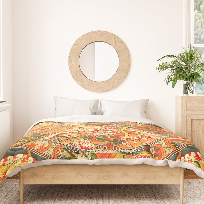 Wheel Of Life Samsara Bhavacakra Duvet Cover Gallery Image 3