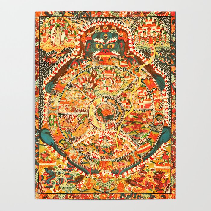 Wheel Of Life Samsara Bhavacakra Poster Gallery Image 4