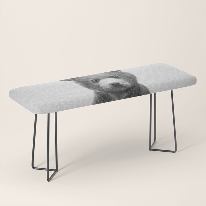 Baby Bear - Black & White Bench Gallery Image 1