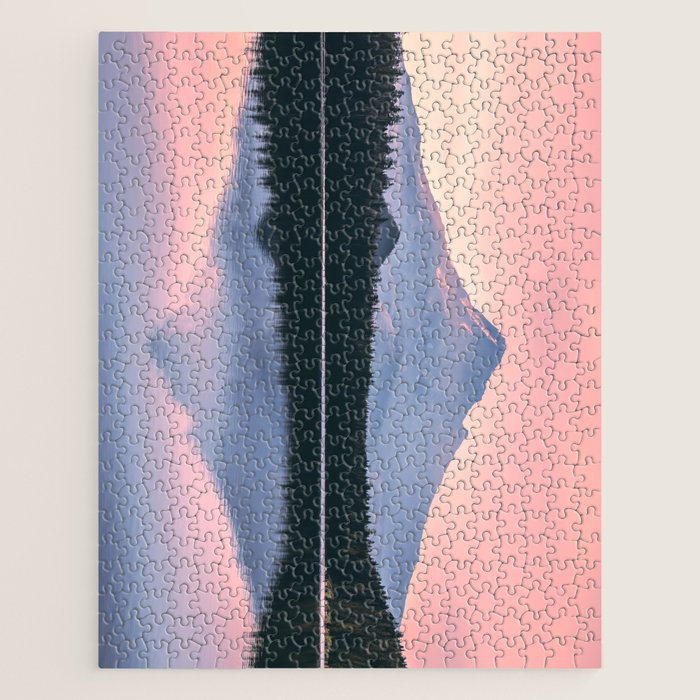 Mount Hood Pastel Sunset - Cascade Mountain Adventure Jigsaw Puzzle Gallery Image 1