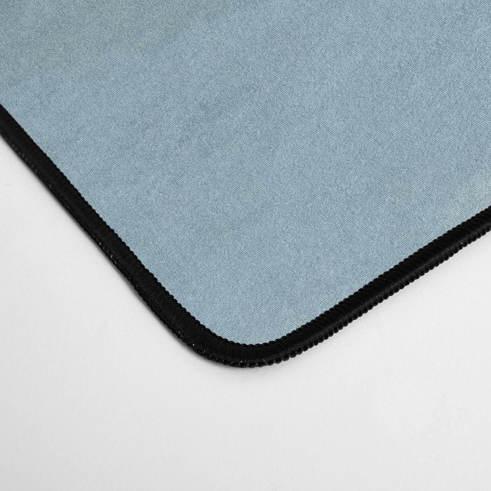 Almost Home - Navy & Baby Blue Abstract Ocean Nature Art Coastal Painting Desk Mat Gallery Image 4