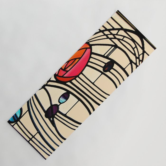 Charles Rennie Mackintosh window Yoga Mat Gallery Image 1