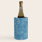 Flowing Blue Spiral Pattern Wine Chiller Gallery Image 3
