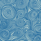 Flowing Blue Spiral Pattern Coffee Mug Gallery Image 2