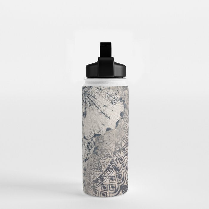 Indian Elephant Mandala Water Bottle Gallery Image 2