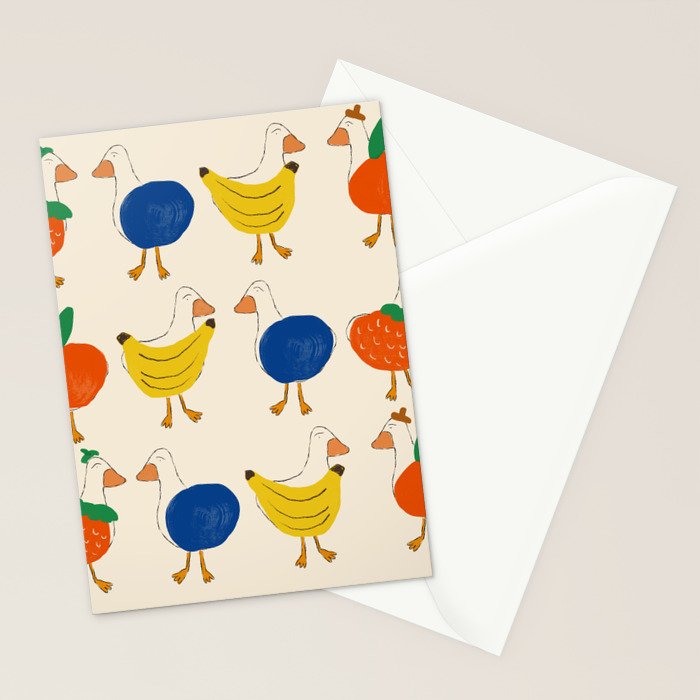 Fruit Ducks Stationery Card Gallery Image 2