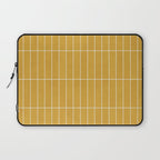 Rectangular Grid Pattern - Mustard Yellow Laptop Sleeve Gallery Image 1