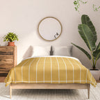Rectangular Grid Pattern - Mustard Yellow Comforter Gallery Image 3