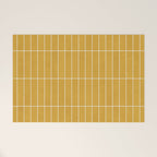 Rectangular Grid Pattern - Mustard Yellow Welcome Mat Gallery Image 1