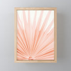 Blush Pink Fan Palm Mini Art Print Gallery Image 1