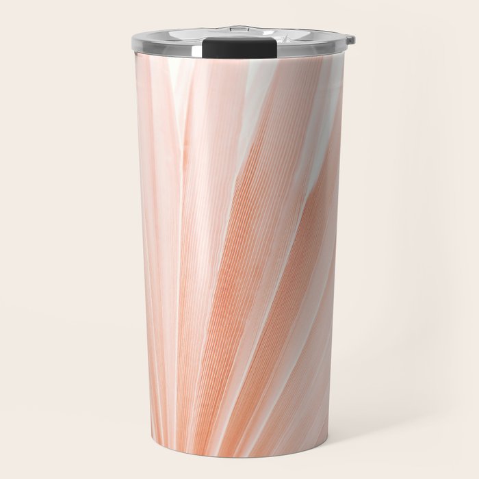 Blush Pink Fan Palm Travel Mug Gallery Image 1