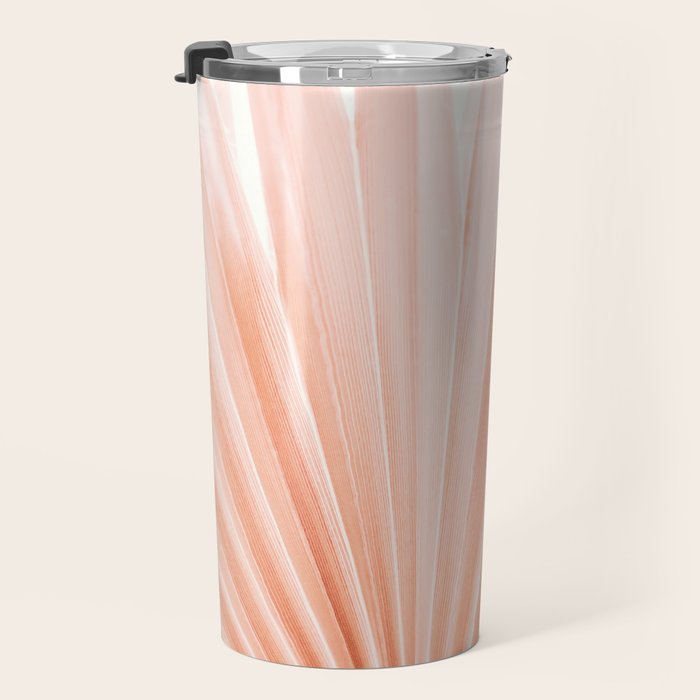 Blush Pink Fan Palm Travel Mug Gallery Image 3