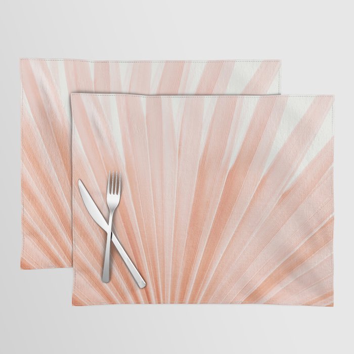 Blush Pink Fan Palm Placemat Gallery Image 1
