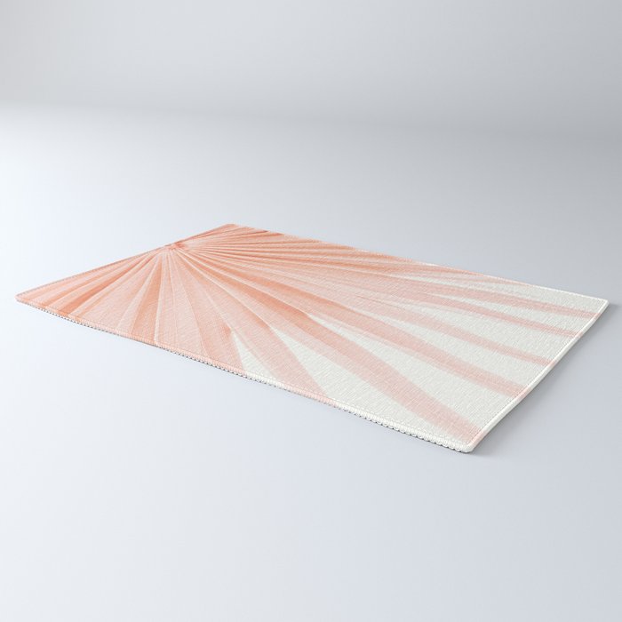 Blush Pink Fan Palm Rug Gallery Image 3