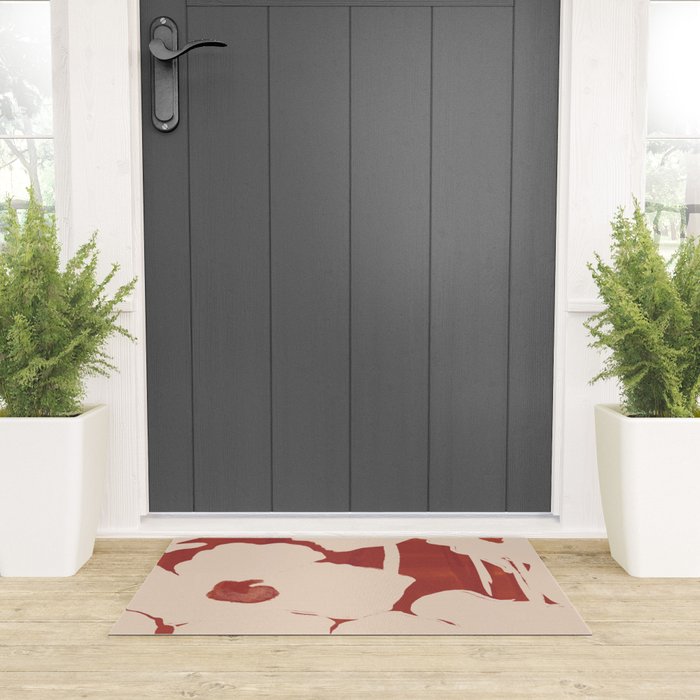 Abstract Flowers 6 Welcome Mat Gallery Image 3
