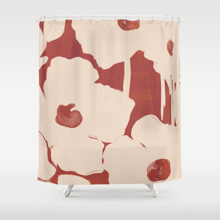 Abstract Flowers 6 Shower Curtain Gallery Image 1