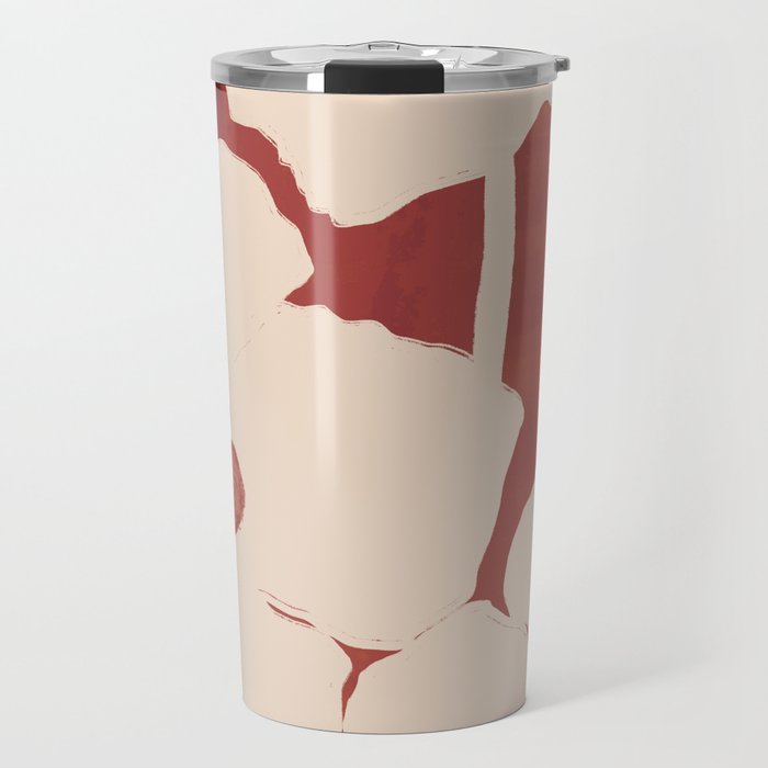 Abstract Flowers 6 Travel Mug Gallery Image 1