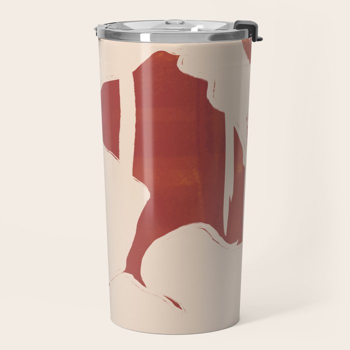 Abstract Flowers 6 Travel Mug Gallery Image 2
