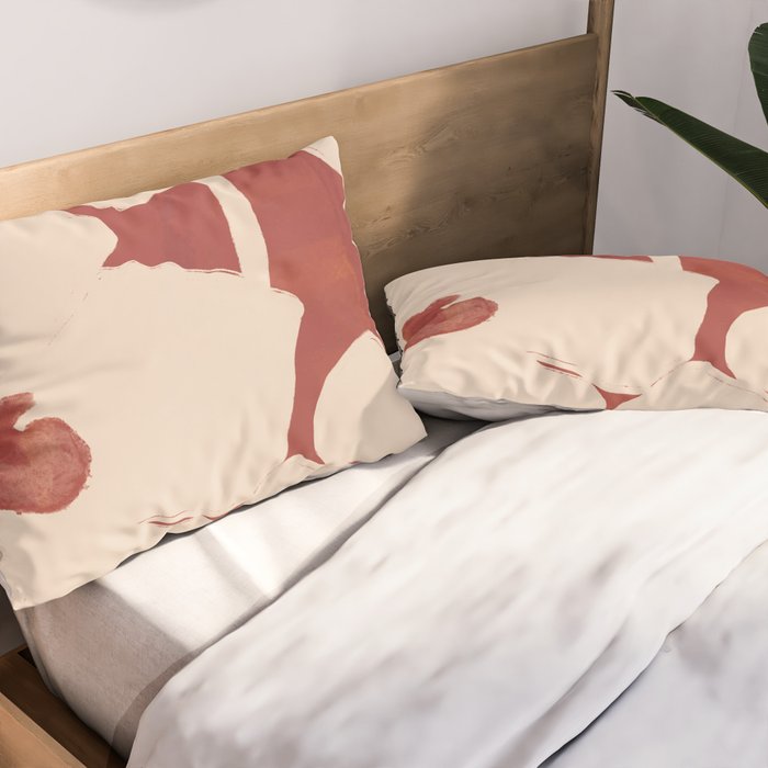 Abstract Flowers 6 Pillow Sham Gallery Image 2