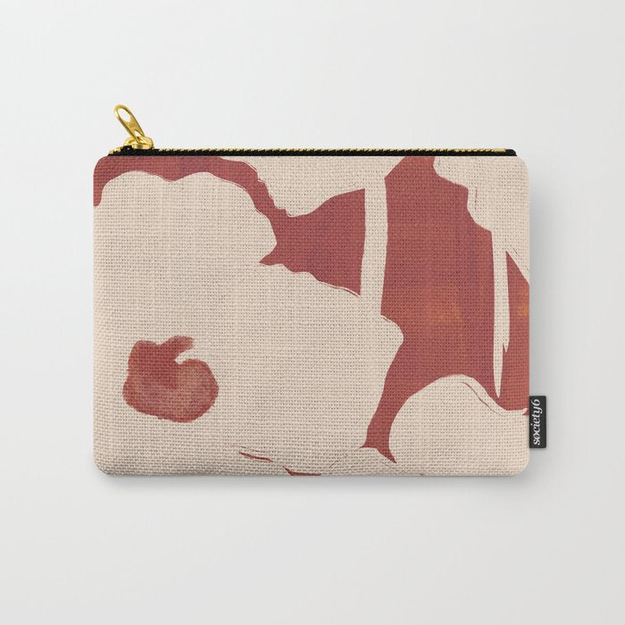 Abstract Flowers 6 Carry All Pouch Gallery Image 1