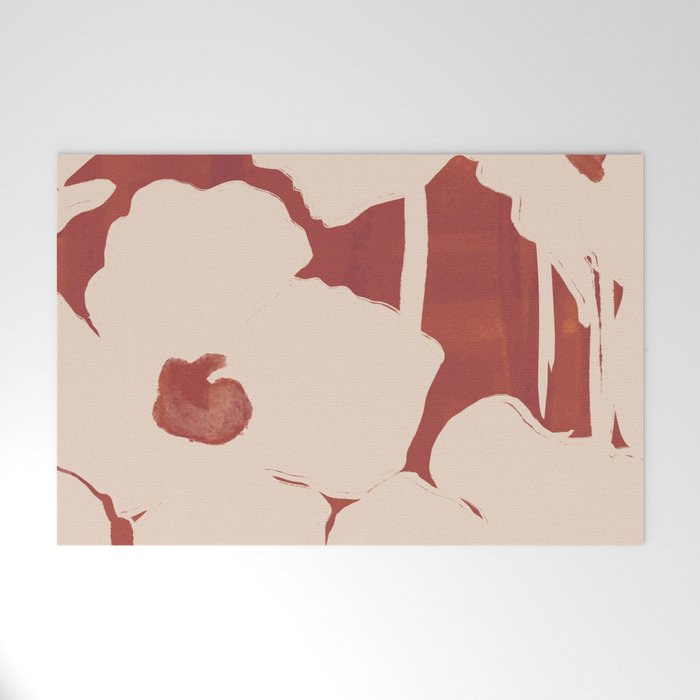 Abstract Flowers 6 Welcome Mat Gallery Image 1