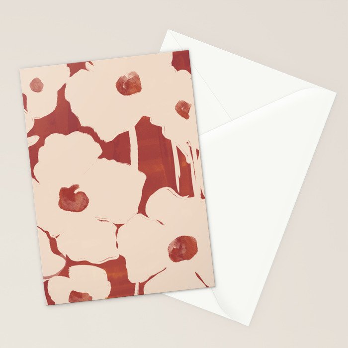 Abstract Flowers 6 Stationery Card Gallery Image 2