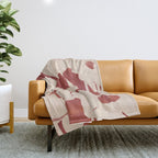 Abstract Flowers 6 Throw Blanket Gallery Image 1