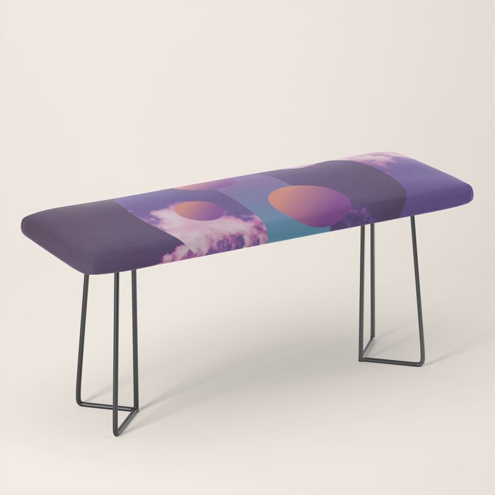 Vaporwave sky 3 / Circles / 80s / 90s / aesthetic Bench Gallery Image 1