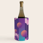 Vaporwave sky 3 / Circles / 80s / 90s / aesthetic Wine Chiller Gallery Image 1