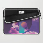 Vaporwave sky 3 / Circles / 80s / 90s / aesthetic Laptop Sleeve Gallery Image 2