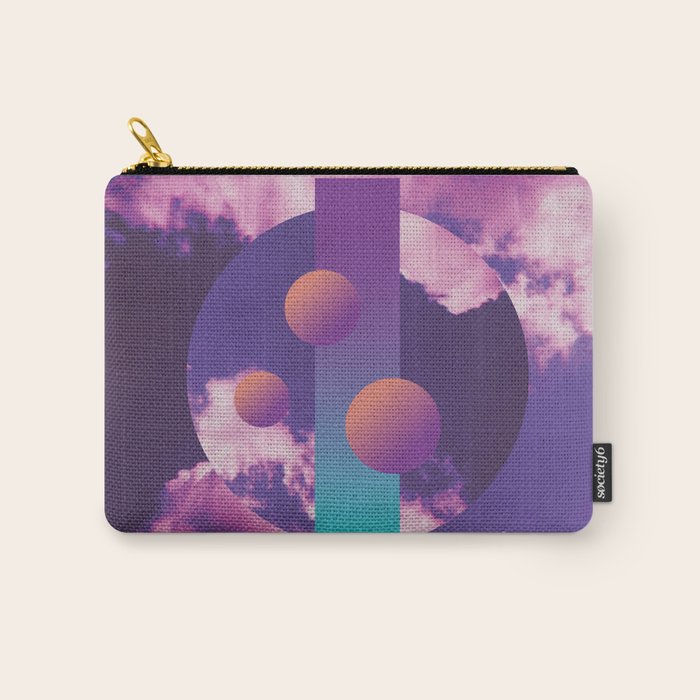 Vaporwave sky 3 / Circles / 80s / 90s / aesthetic Carry All Pouch Gallery Image 1