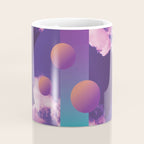 Vaporwave sky 3 / Circles / 80s / 90s / aesthetic Coffee Mug Gallery Image 4
