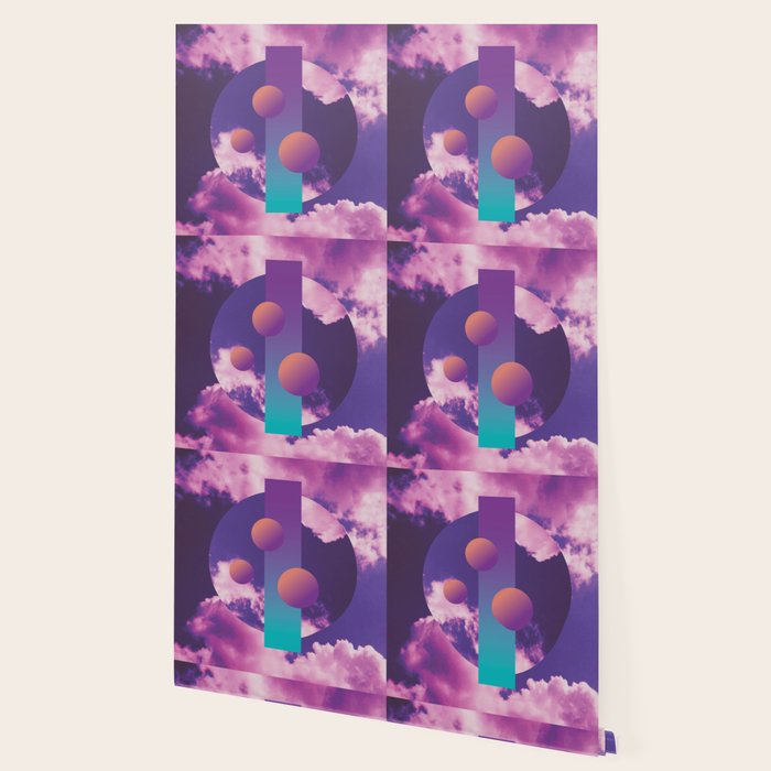 Vaporwave sky 3 / Circles / 80s / 90s / aesthetic Wallpaper Gallery Image 2