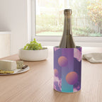 Vaporwave sky 3 / Circles / 80s / 90s / aesthetic Wine Chiller Gallery Image 4