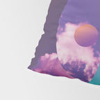 Vaporwave sky 3 / Circles / 80s / 90s / aesthetic Pillow Sham Gallery Image 4
