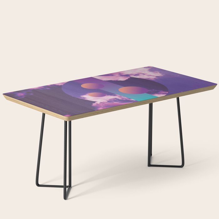 Vaporwave sky 3 / Circles / 80s / 90s / aesthetic Coffee Table Gallery Image 1