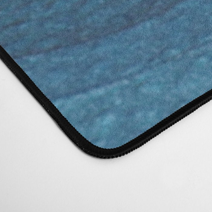 Falling stars, blue, sailboat, ocean Desk Mat Gallery Image 4