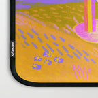 Retro Sunflower & Rainbow in Green & Pink Laptop Sleeve Gallery Image 3