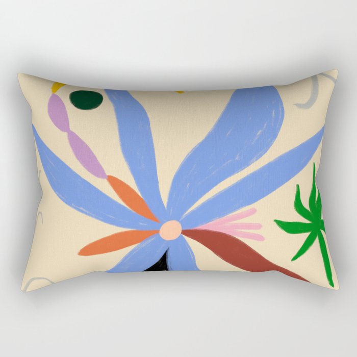 FLOWERS IN MY HEAD Rectangular Pillow Gallery Image 1