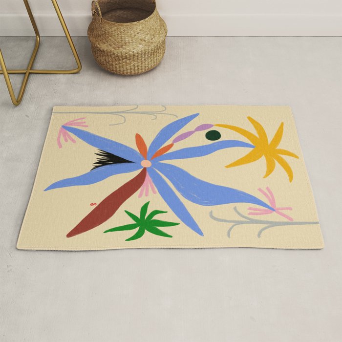FLOWERS IN MY HEAD Rug Gallery Image 1