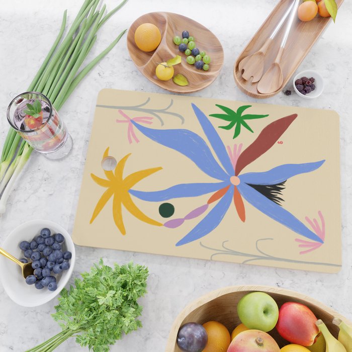 FLOWERS IN MY HEAD Cutting Board Gallery Image 2