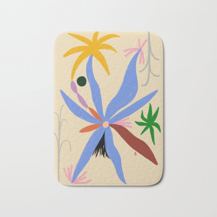 FLOWERS IN MY HEAD Bath Mat Gallery Image 1