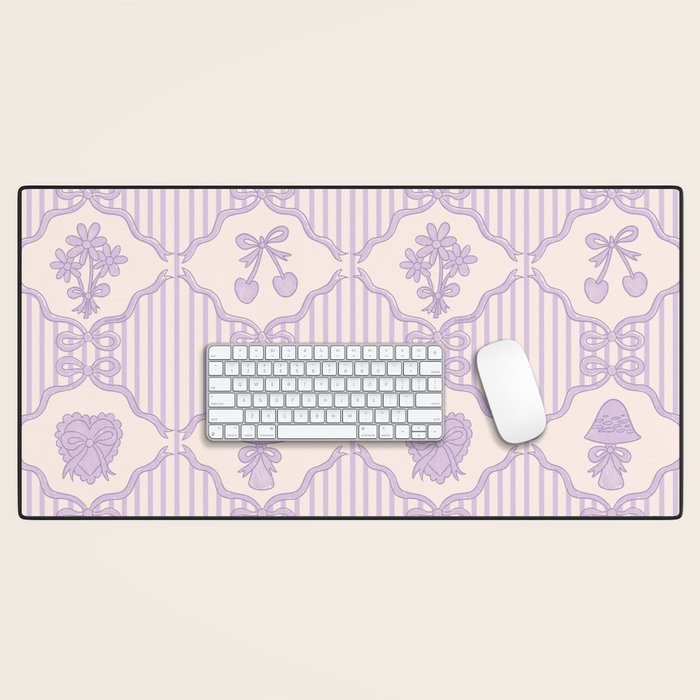 Eloise Print in Lavender Desk Mat Gallery Image 1