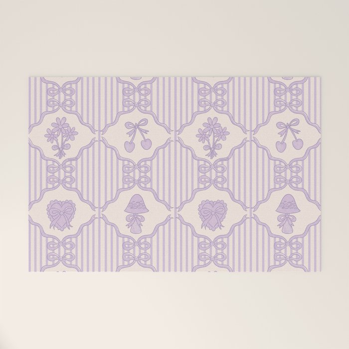 Eloise Print in Lavender Welcome Mat Gallery Image 1